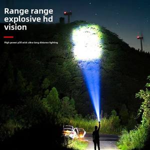 Linterna LED Táctica Recargable USB Resistente al Agua, Linterna <span class=keywords><strong>de</strong></span> Aluminio Portátil Más Potente - Product Image 4