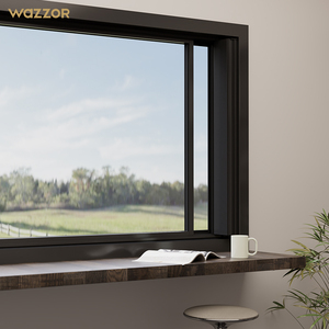 Ventana de Toldo con Bisagras Ocultas para Villa, Ventana de Toldo Interior de Vidrio Templado Doble Estilo Francés Personalizado Wazzor - Product Image 2