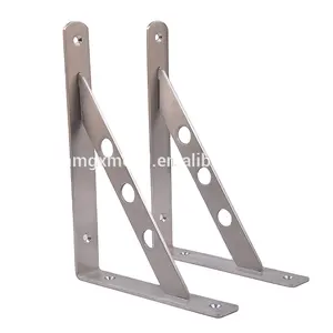 Raflar için özelleştirilmiş Metal 304 paslanmaz çelik duvar destekleri