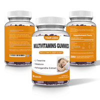 Complément alimentaire multivitaminé en gommes végétaliennes pour femmes en marque propre, gommes multivitaminées pour enfants