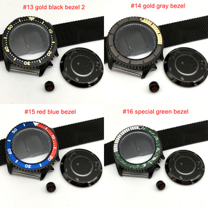 Boîtier de montre en acier inoxydable noir, 42mm, pour NH35/NH35A/NH36, dureté élevée, verre minerai, SKX007 - Product Image 5