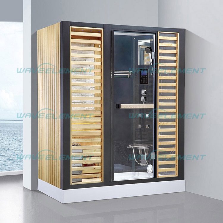 sauna and steam combined room/ wooden sauna steam room/ mini steam sauna room