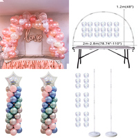 Ensemble d'arc de ballons de table, support de colonne de ballons pour décorations de fête d'anniversaire de mariage, accessoires de ballons pour enfants, boule de décoration de Noël
