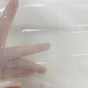 Les fabricants de rideaux en tulle <span class=keywords><strong>blanc</strong></span> simples modernes fournissent un tissu de rideau en <span class=keywords><strong>lin</strong></span> transparent pour le salon des rideaux transparents tissés à rayures - Product Image 3