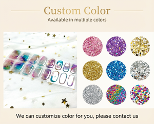 Autocollants et bandes pour ongles en gel 3D sans UV pour le Nouvel An, <span class=keywords><strong>Noël</strong></span> et l'automne, avec application DIY, bandes personnalisables - Product Image 3