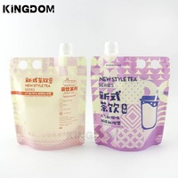 Sac pochette à bec liquide personnalisé pochette réutilisable avec bec verseur emballage sac de boisson