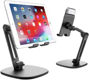 Whole aluminium mobile phone desktop stand,adjustable tablet desktop stands