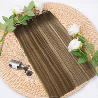 Nouvelles extensions de cheveux humains Genius Weft 2026, design innovant, 100% cheveux vierges russes avec cuticules alignées