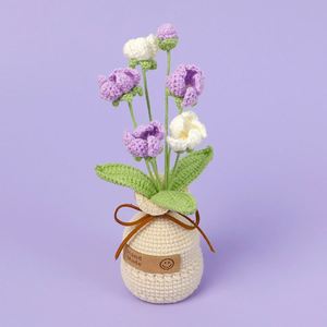 Mini fleurs artificielles DIY faites à la main, Phalaenopsis et Gypsophila, pour la décoration de Noël et les fleurs artificielles en pot - Product Image 4