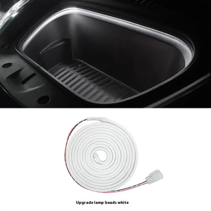 Para T-esla Frunk Tira de luces LED-Iluminación ambiental impermeable súper brillante para el modelo 3/Y/S (RGB multicolor) - Product Image 4