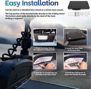 Per Minn <span class=keywords><strong>Kota</strong></span> 1854021 staffa a sgancio rapido MKA-21 si adatta Ulterra, Terrova, Deckhand 40, PowerDrive, PowerDrive V2 /Pontoon Trolli - Product Image 4