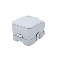 Nouveau Camping en plein air voiture toilette 10L toilette Mobile pompe à Piston interne s-piège Drainage eau chasse d'eau intelligente toilette pour femmes enceintes