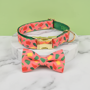 Collier pour chien MIDEPET <span class=keywords><strong>de</strong></span> haute qualité à dégagement rapide, nœud papillon mignon, accessoires <span class=keywords><strong>de</strong></span> luxe en alliage et polyester, pour la promenade des chiens, imprimé Saint-Valentin - Product Image 3