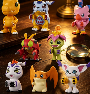 Venta al por mayor de figuras de acción de PVC de 3-4CM de los personajes japoneses <span class=keywords><strong>Agumon</strong></span>, Palmon, Patamon, Piyomon, Pukamon y Gomamon (12+ unidades) - Product Image 4