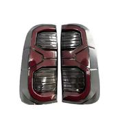 Luz Trasera LED JOP4X4, Luz Trasera Roja Ahumada, Lente de PC Roja, 12V para Hilux VIGO 2005-2014, Luz Trasera LED Impermeable