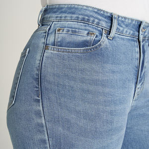 Jeans de Mezclilla Azules Ajustados para Mujer, Venta al Por Mayor, Jeans Personalizados para Mujer - Product Image 5
