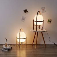 Lampe de table en bois massif de style minimaliste nordique moderne, chambre à coucher de style japonais, chevet de bureau pour clients, verre