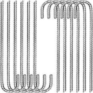 Estacas de Aço Galvanizado para Jardinagem Moderna, Estacas de Tenda com Gancho em J, Ancoragem de Solo - Product Image 2