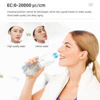 Mètre de qualité de l'eau numérique 10 en 1 PH/TDS/EC/SALT/TEMP/S.G/ORP/H2/Fertile/Resistivity, mètre de pH portable