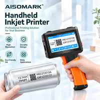 Imprimante jet d'encre portable AISOMARK / Codeur intelligent pour cartons / Imprimante portable de codes de lots date/tempps pour emballages souples et œufs