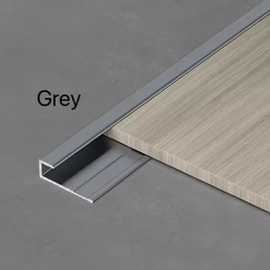 Современная алюминиевая молдинг-лента для стен, C-образная металлическая отделочная планка под дерево для квартир - Product Image 3