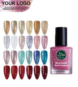 Profesional permanente Halal certificado 15ml respetuoso con el medio ambiente a base de agua de secado rápido esmalte de uñas para el arte de uñas de larga duración - Product Image 1