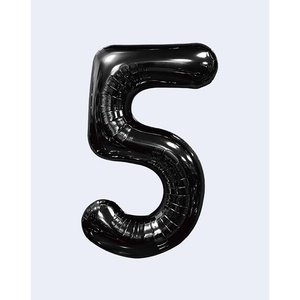 Nero N5 100 cm palloncino numero per la festa della mamma di laurea cinese capodanno e ritorno a scuola feste palloncini per feste - Product Image 1