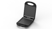 Machine à sandwich électrique à 4 tranches avec plaques à gaufres interchangeables pour usage domestique