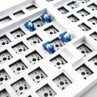 Kit de Teclado para Juegos MATHEW KC98 Pro con Perilla y Pantalla, Kit Personalizado Barebones, Retroiluminación RGB Intercambiable en Caliente para Win/Mac/PC