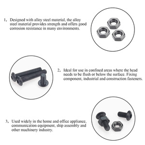 M3 Hex Button Head Cap Screws Nuts Kit 360pcs Grade 10.9 Alloy Steel With Hex Key <b>Tool</b> <b>Set</b> - Product Image 5