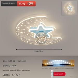 Ventilateur de plafond de chambre à coucher avec tête réglable à 360 degrés Télécommande moderne Gradation Acrylique LED Ventilateur de plafond avec lumière - Product Image 2