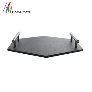 <span class=keywords><strong>Plateau</strong></span> de service fromage <span class=keywords><strong>en</strong></span> <span class=keywords><strong>ardoise</strong></span> personnalisée, cadeau rustique, <span class=keywords><strong>en</strong></span> <span class=keywords><strong>ardoise</strong></span> hexagonale, <span class=keywords><strong>avec</strong></span> <span class=keywords><strong>poignées</strong></span> <span class=keywords><strong>en</strong></span> métal doré, 50 pièces - Product Image 6