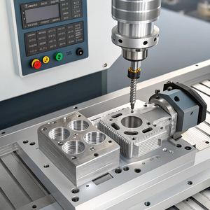 Services d'usinage CNC sur mesure pour composants métalliques de précision en alliage d'aluminium, acier inoxydable et laiton, avec perçage pour l'usinage - Product Image 5