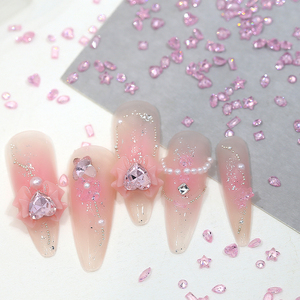50 pièces, vente chaude, mini bijoux pour <span class=keywords><strong>ongles</strong></span> en zircon 3D, paillettes roses, accessoires pour <span class=keywords><strong>ongles</strong></span>, bricolage, diamants mixtes, charmes pour nail art - Product Image 5