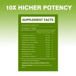 Private Label Men's <b>Probiotic</b> <b>Tablets</b> Male Gut Health Support Probiotics for Men's Wellness Digestive & Immune Probiotics - Product Image 2