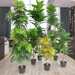 Plantes <span class=keywords><strong>d</strong></span>'<span class=keywords><strong>intérieur</strong></span> artificielles en plastique Scindapsus Aureus au design moderne avec pot pour utilisation au sol - Product Image 4