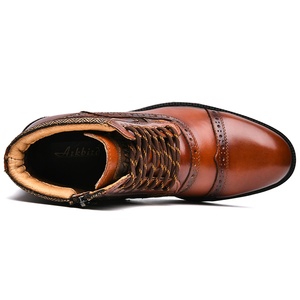 Chaussures habillées en cuir véritable Dreamy Stark, style Oxford, à lacets, bout rond, montantes, pour le bureau, la carrière, les mariages, toutes saisons, respirantes - Product Image 2