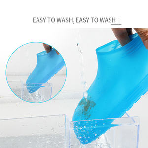 Couvre-chaussures en silicone imperméables, antidérapants, portables, pour la neige et le travail, réutilisables, pour enfants, femmes, hommes - Product Image 1