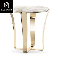 Table basse de salon de luxe, combinaison de meubles modernes nordiques, table d'appoint carrée en marbre, table centrale de luxe