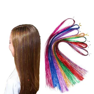 Laser Hair Extensions Gold Thread Glitter Wig Hair Extensions Foil - China  Laser Hair Extensions and Gold Thread Glitter Wig price