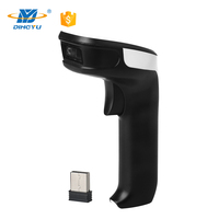 Lecteur de codes-barres portable longue durée avec puce ARM 2.4G, capteur CMOS, interface USB, sans fil/filaire, lecture 1D/2D