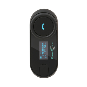 2019 البيني للدراجات النارية الخوذة اللاسلكية BT سماعات اتصال داخلي مع LCD راديو FM لينة ميكروفون - Product Image 3