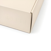 Boîte en papier kraft avec logo personnalisé, emballage d'expédition en carton ondulé, boîte cadeau