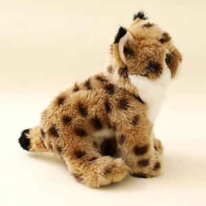 Oso de Peluche Simulado de Lince, Material de Franela y Fieltro, Tela Súper Suave, Alivio del Estrés, Regalo para Niños, Decoración - Product Image 3