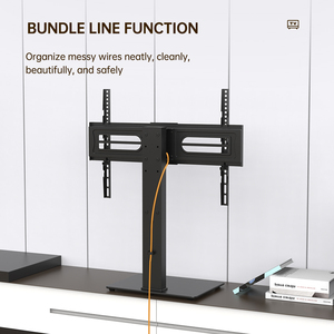Soporte <span class=keywords><strong>de</strong></span> TV <span class=keywords><strong>de</strong></span> Escritorio Ajustable en Altura <span class=keywords><strong>de</strong></span> Nuevo Estilo, Vidrio Templado y Acero, Inclinación <span class=keywords><strong>de</strong></span> <span class=keywords><strong>25</strong></span>°, Compatible con Pantallas <span class=keywords><strong>de</strong></span> 32 a 65 <span class=keywords><strong>Pulgadas</strong></span>, VESA Máximo 600x400, Certificado CE - Product Image 4