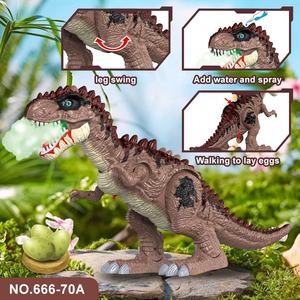 Dinosauro telecomandato per bambini deporre giocattoli con uova Spray elettrico tirannosauro Rex giocattoli sonori di simulazione di luce verde - Product Image 5