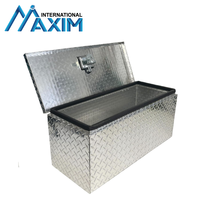 Boîte à outils verrouillable en aluminium de camion de remorque stockage de casier de coffre 28x12.5x12
