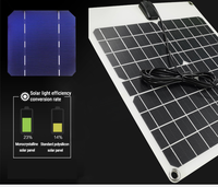 Mini panneau solaire Portable 15 watts 18V Mono Flexible de petite taille pour Camping RV voiture système d'énergie solaire clip poids léger 18W 20W