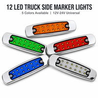 Feux latéraux LED 24V pour voiture, feux de signalisation LED 12V pour camion, feux de gabarit latéraux pour camion, feux d'avertissement de virage pour remorque et camping-car - Vente chaude