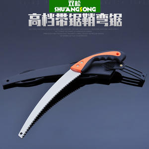 เลื่อยมือไต้หวัน เลื่อยตัดแต่งกิ่งไม้ 300 มม. ใบเลื่อยเหล็กความเร็วสูง เลื่อยโค้งสำหรับงานไม้ เส้นผ่านศูนย์กลางการตัดสูงสุด 12 นิ้ว - Product Image 4